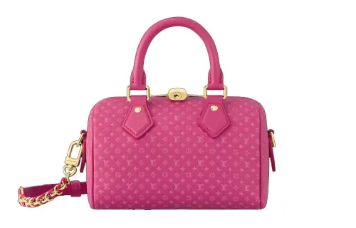 LOUIS VUITTON Speedy Calfskin Pillow Bag, Handbag, Shoulder Bag, Crossbody Bag Women's Pink