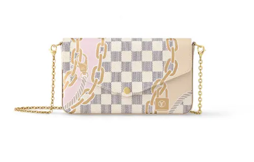 LOUIS VUITTON Canvas 3 in 1 Shoulder Bag, Crossbody Bag Regular Women's White
