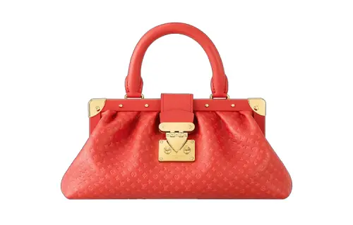 LOUIS VUITTON Monogram Clutch Red