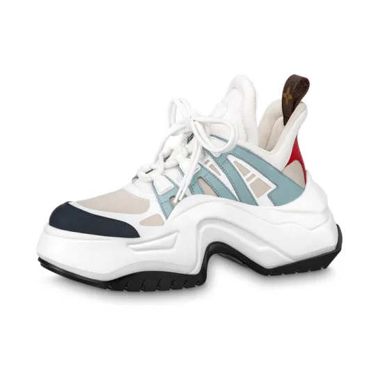 LOUIS VUITTON Archlight 2.0 Platform Sneakers 'White Beige Blue' Women's