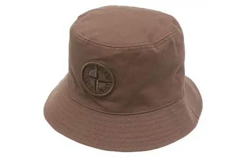 Stone Island embroidered-logo bucket hat
