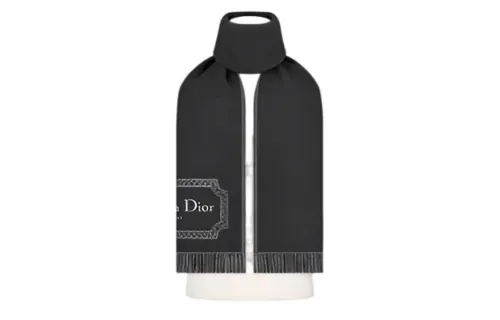 DIOR Knit Scarves Men's Black