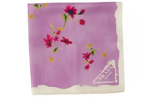 【Previous Season】floral-print twill foulard