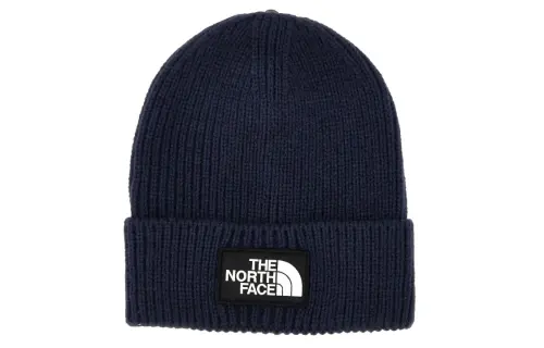 The North Face logo-patch cuffed beanie