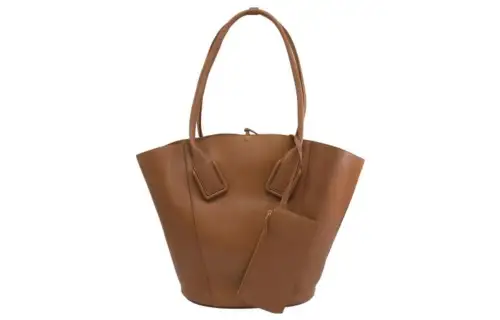 Bottega Veneta Leather Tote Bag, Shopping Bag, Shoulder Bag, Handbag Large Women's Coffee