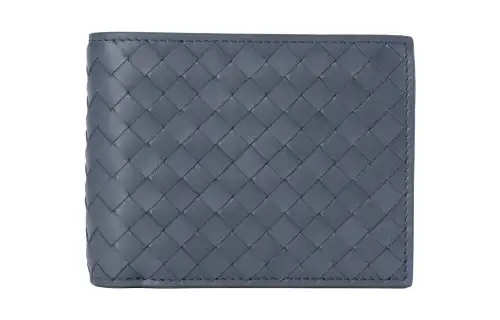 Bottega Veneta Lambskin Wallet Men's Marine Blue
