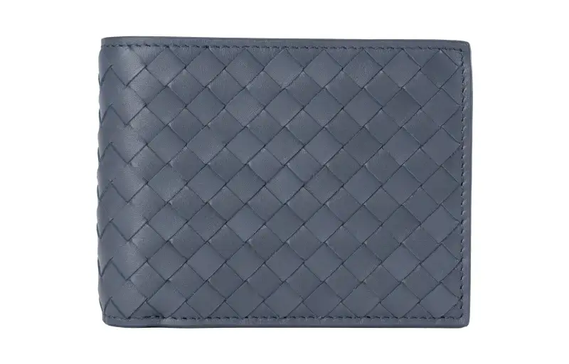 Bottega Veneta Lambskin Wallet Men's Marine Blue