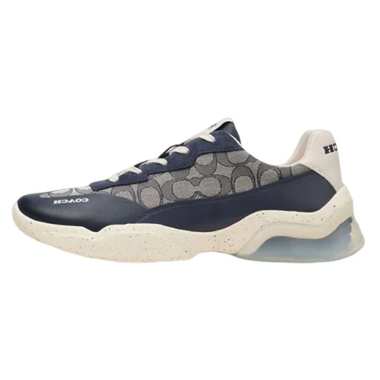 COACH Casual Shoes Men Low-Top Blue Gray
