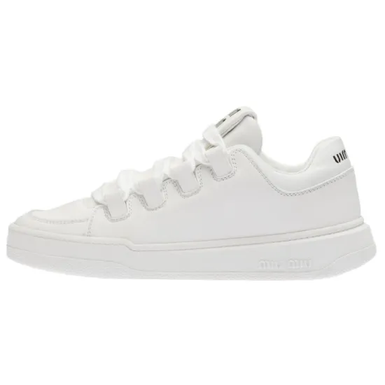 MIU MIU Skateboard Shoes Women's Low-Top White
