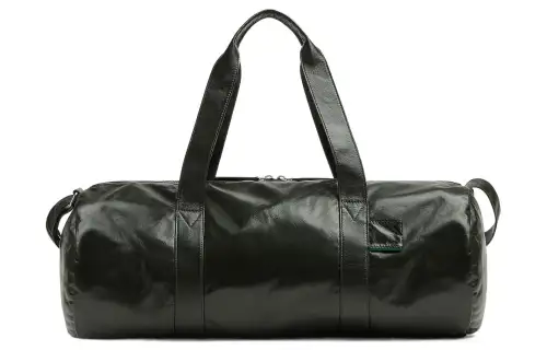 Bottega Veneta Lambskin Gym Bag, Shoulder Bag, Crossbody Bag, Handbag Men's Dark Green