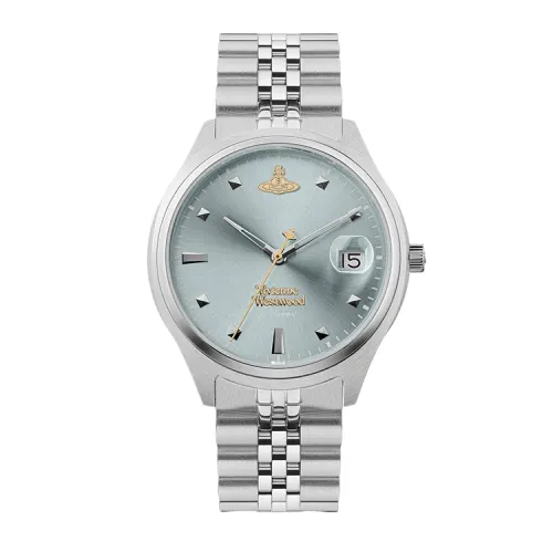 Vivienne Westwood Vivienne westwood, quartz watch strap stainless steel, blue dial, women's watch, gift box, quartz mechanism