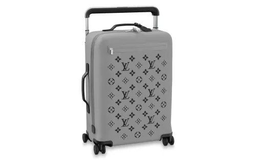 LOUIS VUITTON Horizon Suitcase Soft Jacquard 55 Gray