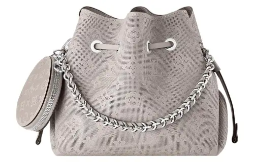 LOUIS VUITTON Bella Engraved Perforated Cow Leather Moonlight Goddess, Bucket Bag, Shoulder Bag, Crossbody Bag Regular