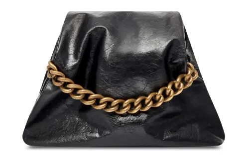 Balenciaga Cow Leather Handbag, Shoulder Bag Women's Black