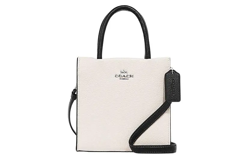 COACH Cally Cow Leather Handbag, Shoulder Bag, Crossbody Bag Mini Women's White