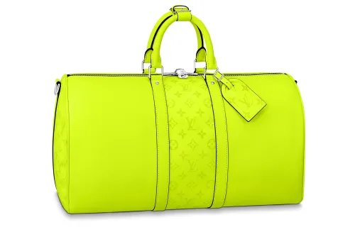 LOUIS VUITTON Keepall Bandouliere 50 Neon Yellow
