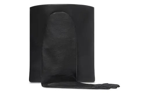 Balenciaga Smoothing Cow Leather Glove Tote Bag, Shopping Bag, Handbag Large Women's Black