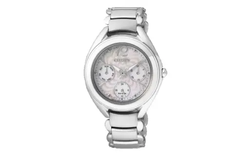 CITIZEN Light Powered Quartz Movement Stainless Steel Strap Watch Women's Watch White Dial