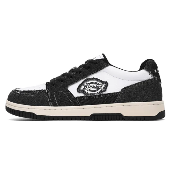 Dickies Skateboard Shoes Men Low-Top Black White