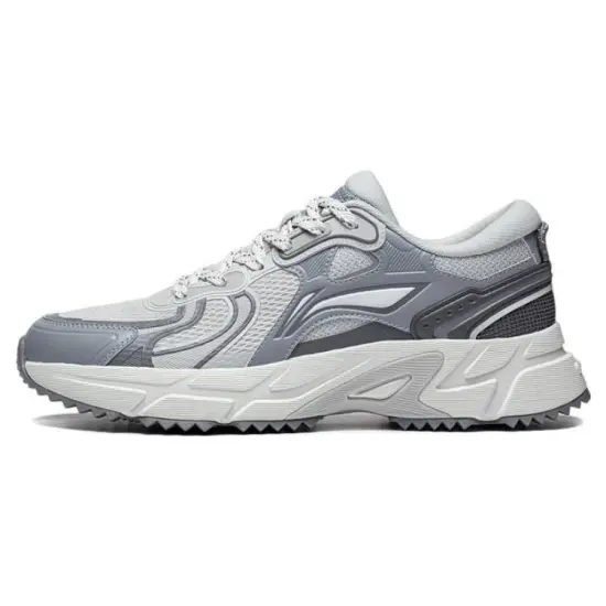 LINING Pick Up The Light Running Shoes Men Low-Top Gray