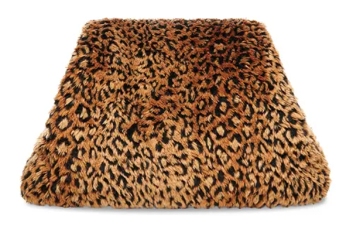 Balenciaga Faux Fur Clutch Medium Women's Brown/Black