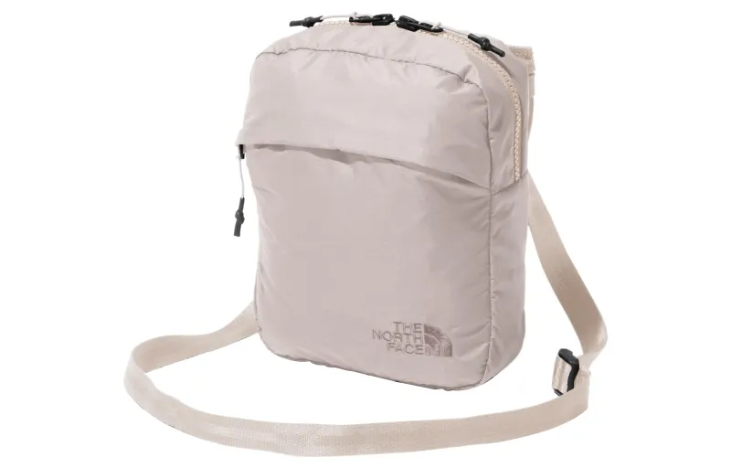 THE NORTH FACE 3L Shoulder Bags Nylon Ivory Gray Unisex