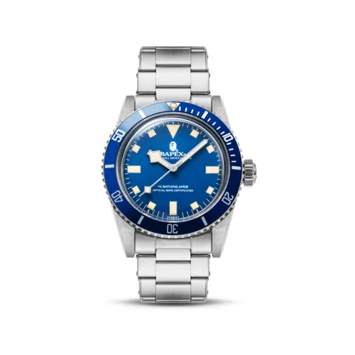 Bape Classic Type 1 Bapex Watch Blue