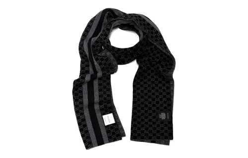 GUCCI Knit Scarves Women's Black