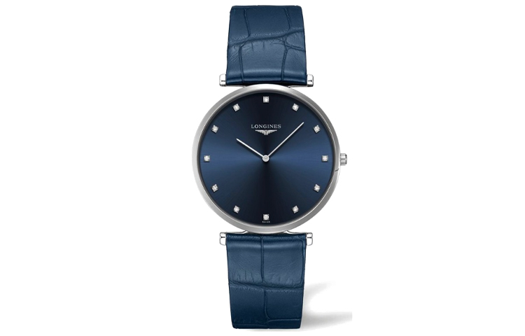 LONGINES Jialan Collection Quartz Movement 30m Waterproof Men's Watches Watch 37mm Blue Dial Steel Watch Case
