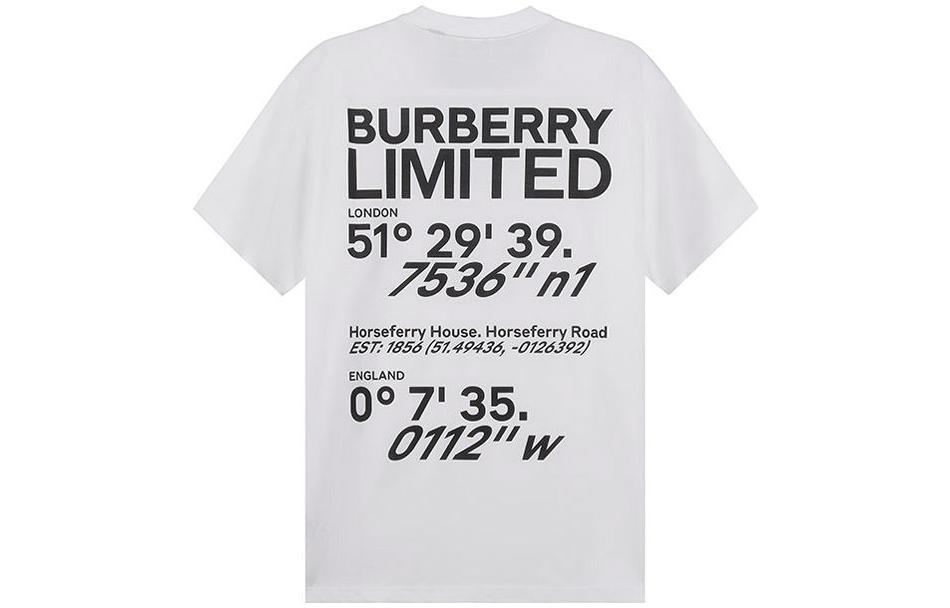 Женская футболка Burberry T (белая) — фото 2