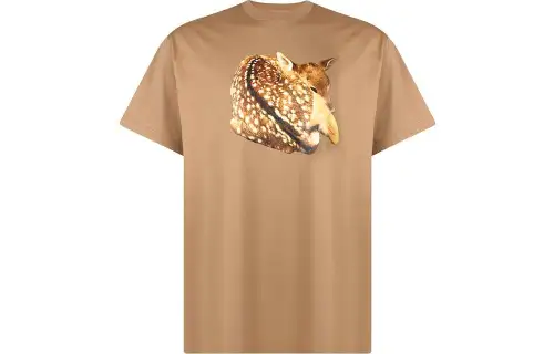 Burberry Deer Print Oversized T Shirt