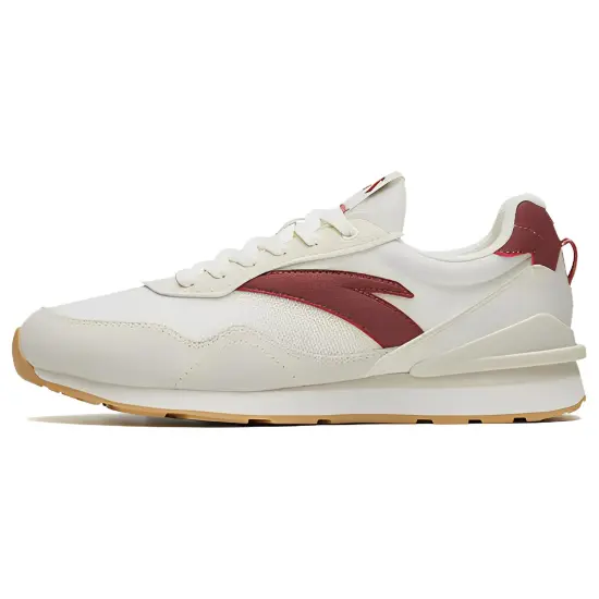 Anta Cushioning Anti-Slip And Wear-Resistant Low-Top Sports Casual Shoes Men's White Gray Red