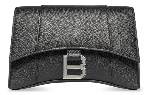 Balenciaga Downtown Cow Leather Shoulder Bag, Crossbody Bag Mini Men's Black