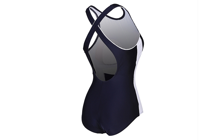 Speedo One Piece Swimsuits Women’s Dark Blue/White Triangle One Piece Swimsuit