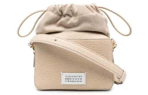 Maison Margiela 5AC Cow Leather Crossbody Bag, Shoulder Bag Small Men's Tea Brown