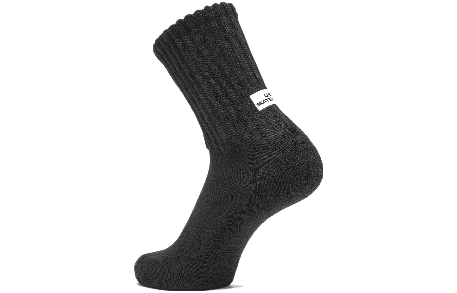 Li Ning Crew Socks Unisex Black
