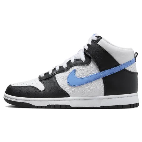 Nike Dunk High Retro FLC Black University Blue White