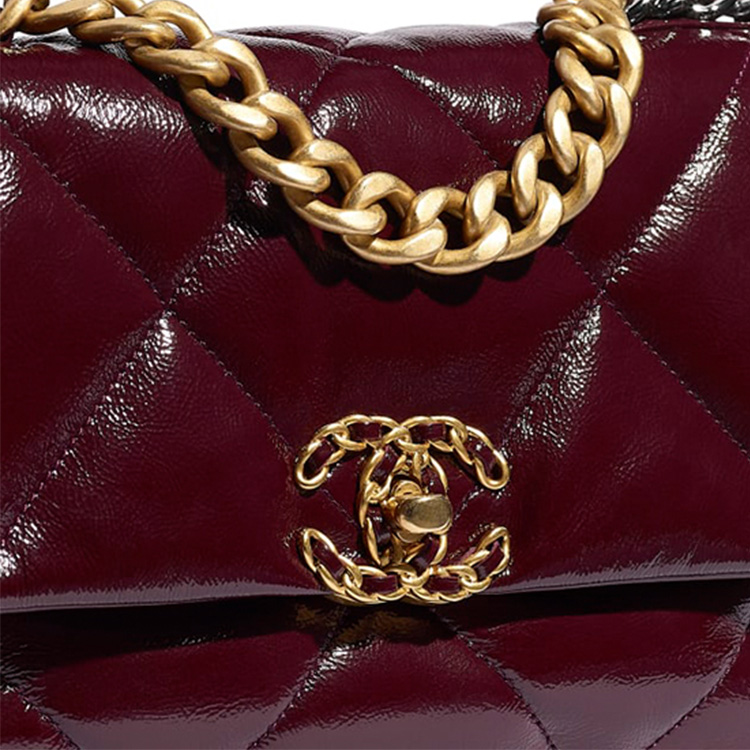 Женская сумка Chanel (вишневая) — фото 4