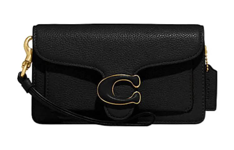 COACH Tabby Cow Leather Crossbody Bags Women's Black