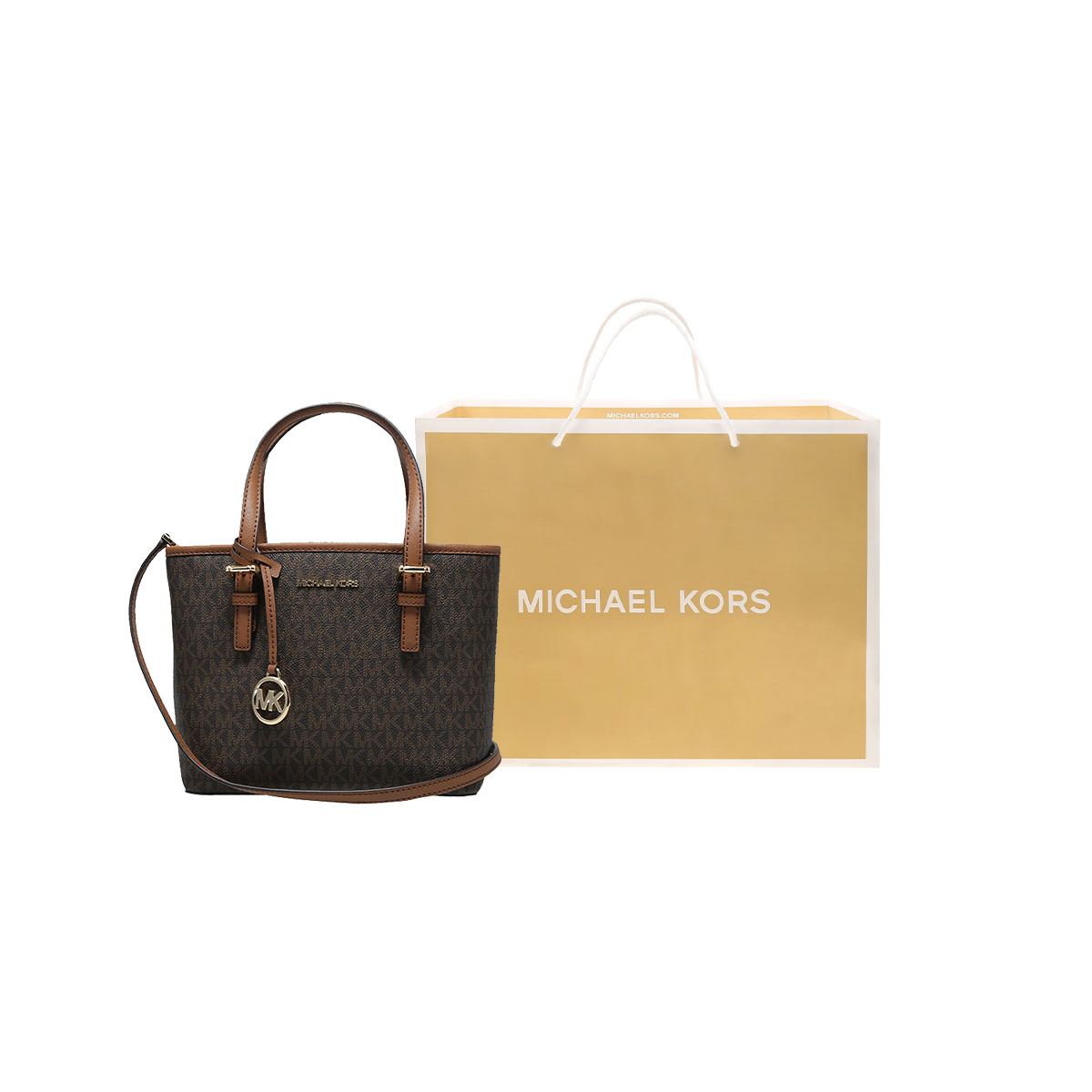 MICHAEL KORS  MK Jet Set Logo  Tote