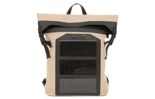Maison Margiela Cotton With Calfskin Detail Backpack Unisex Beige & Black