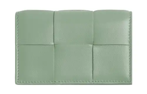 Bottega Veneta Sheepskin Card Holder Women's Green