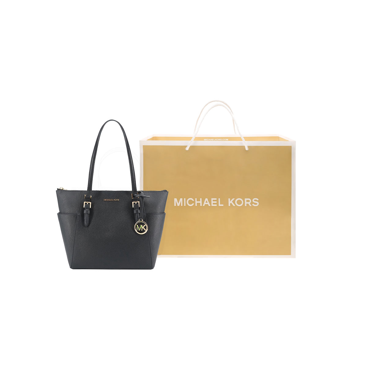 MICHAEL KORS  MK Charlotte Logo  Tote