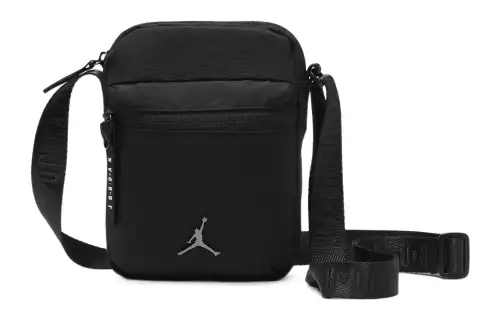 Jordan Cotton Shoulder Bag, Crossbody Bag Regular Unisex Black