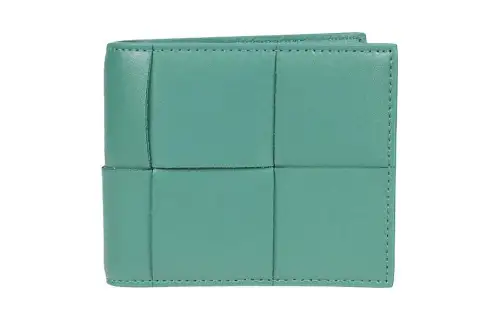 Bottega Veneta Cow Leather Wallet Men's Green