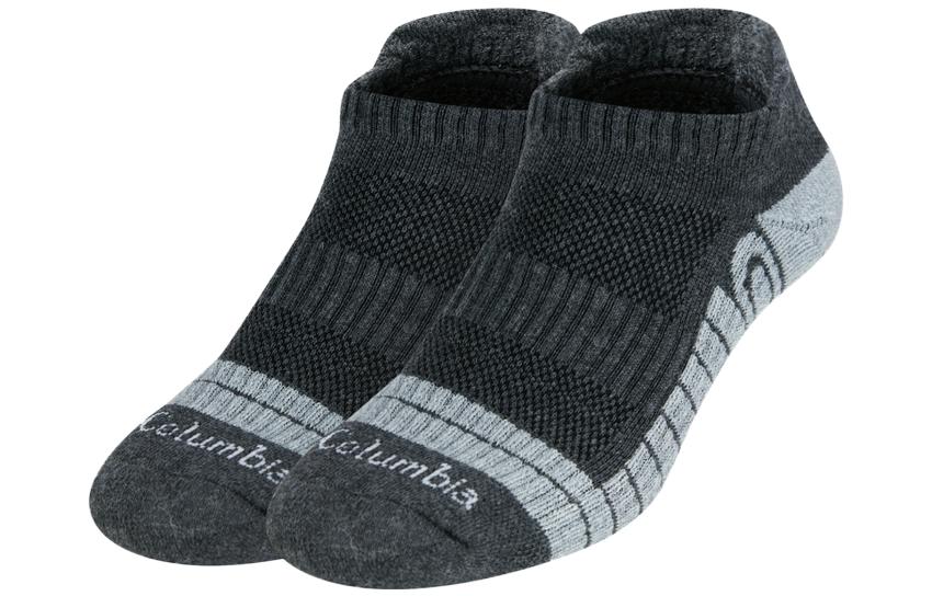 Columbia Ankle Socks Unisex 2 Pack Gray