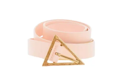 Bottega Veneta Cow Leather Belts Women's Pink Width 2.4CM
