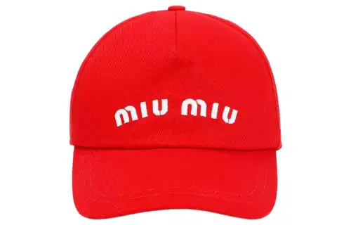 MIU MIU Baseball Caps Women's Red