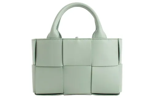 Bottega Veneta Candy Arco Tote Bag Micro Intreccio Sage Green