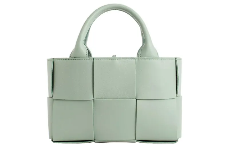 Bottega Veneta Candy Arco Tote Bag Micro Intreccio Sage Green
